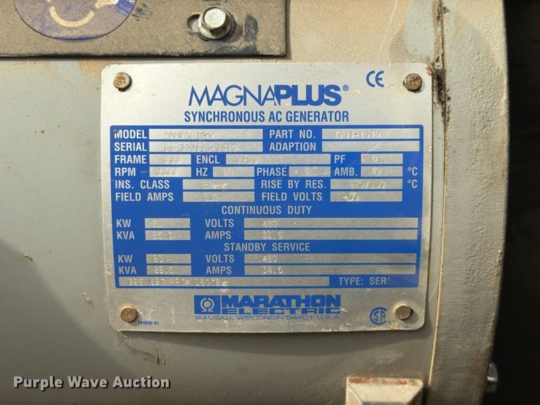 image for item FG0825 1999 Wacker G25 generator