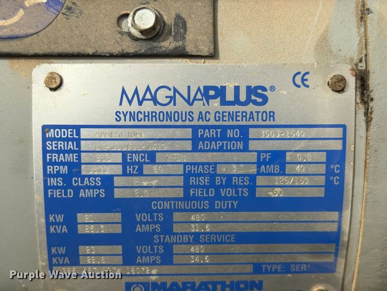 image for item FG0825 1999 Wacker G25 generator