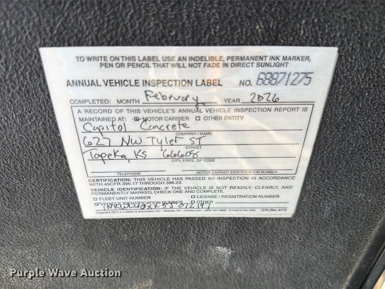 image for item FH6494 2005 Kenworth W900 flatbed truck