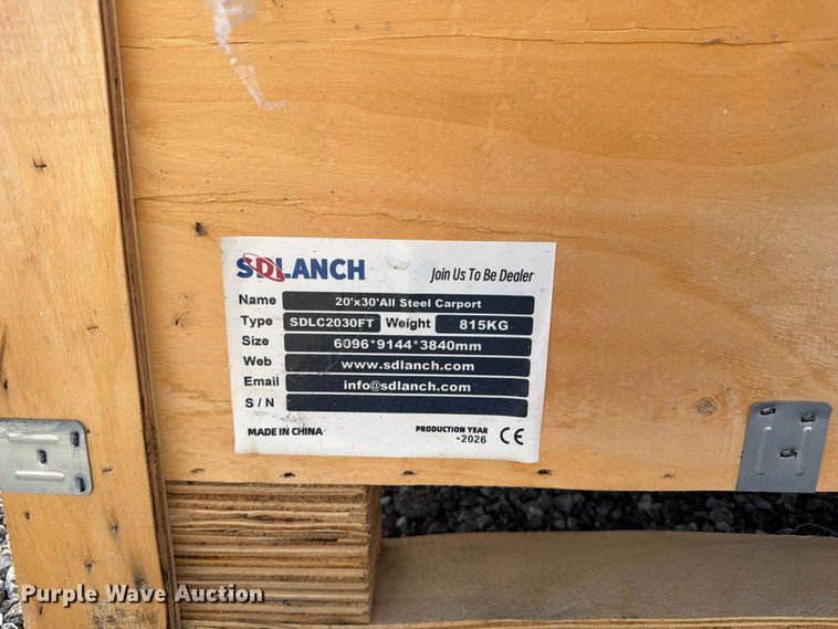 image for item FI0454 2026 SDLANCH SDLC2030FT carport