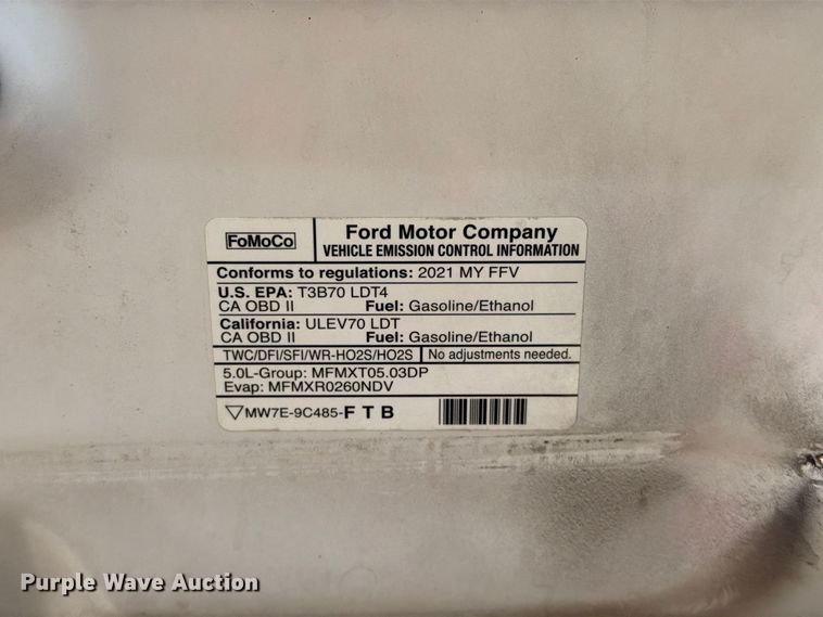 image for item FI0465 2021 Ford F150 XL Crew Cab pickup truck