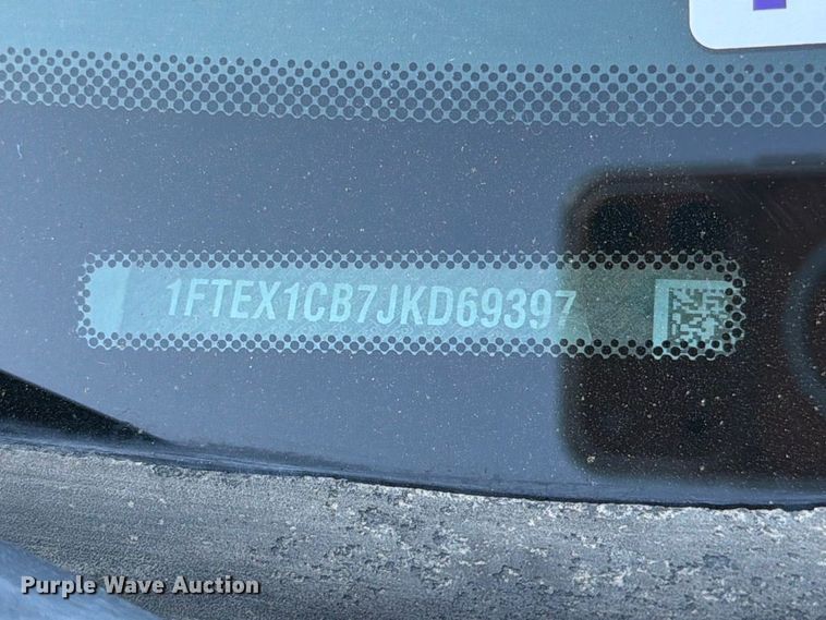 image for item FI2056 2018 Ford F150 Ext. Cab pickup truck