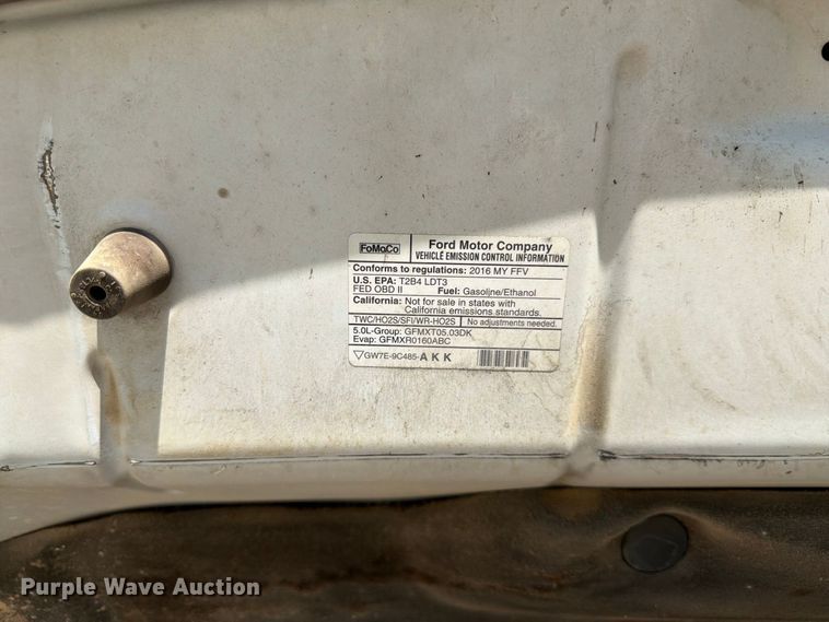 image for item FI2058 2016 Ford F150 Ext. Cab pickup truck