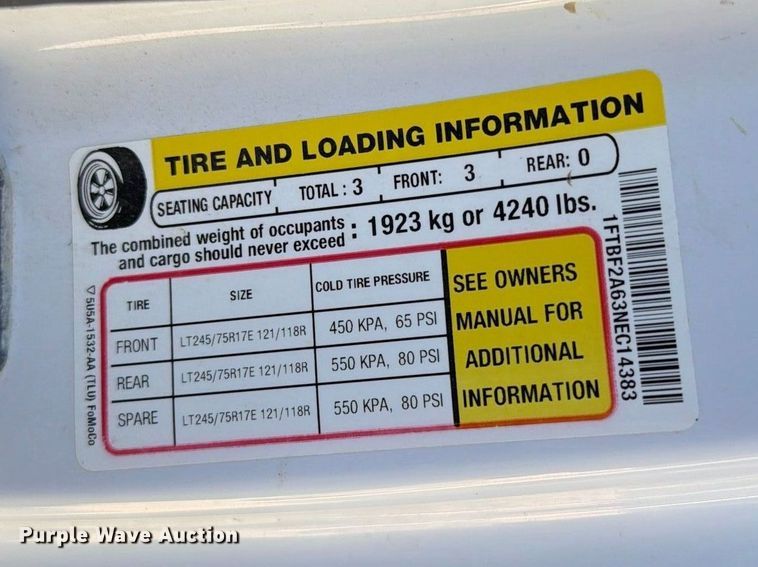 image for item FI2060 2022 Ford F250 utility bed pickup truck