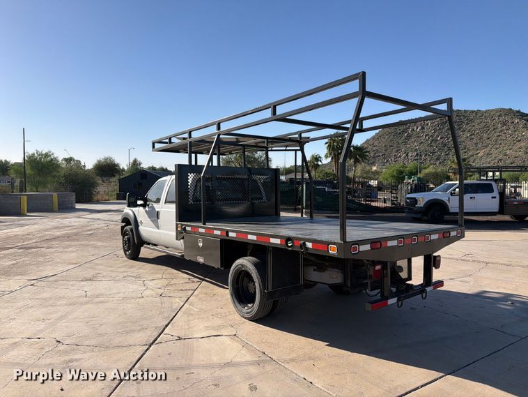 image for item FI2087 2011 Ford F550 Super Duty Crew Cab flatbed truck
