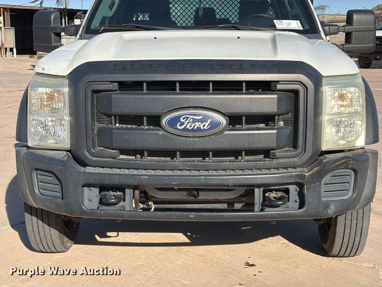 image for item FI2087 2011 Ford F550 Super Duty Crew Cab flatbed truck
