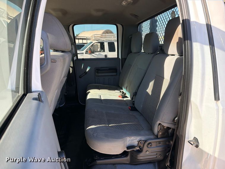 image for item FI2087 2011 Ford F550 Super Duty Crew Cab flatbed truck