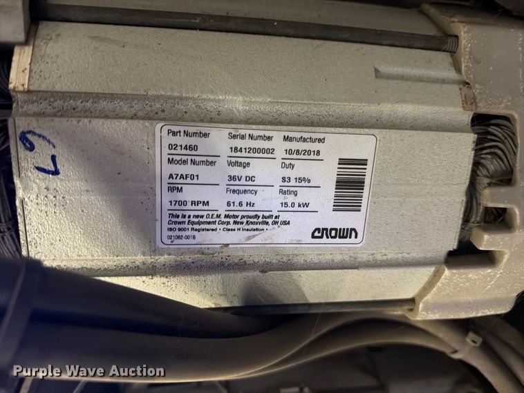 image for item FJ2036 2018 Crown SP4050-30 forklift
