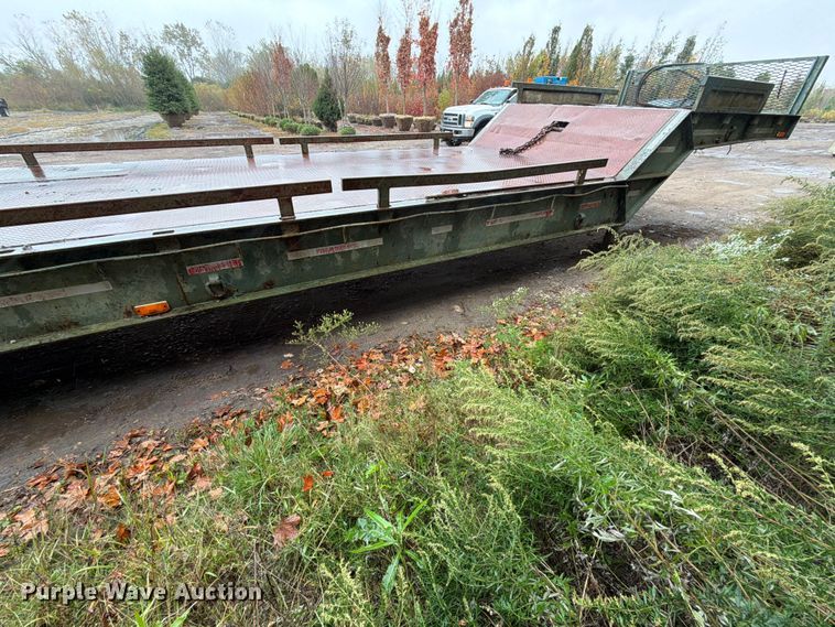 image for item FJ2049 1993 Wilson 4470 FT Muv-all drop deck hydraulic tail equipment trailer