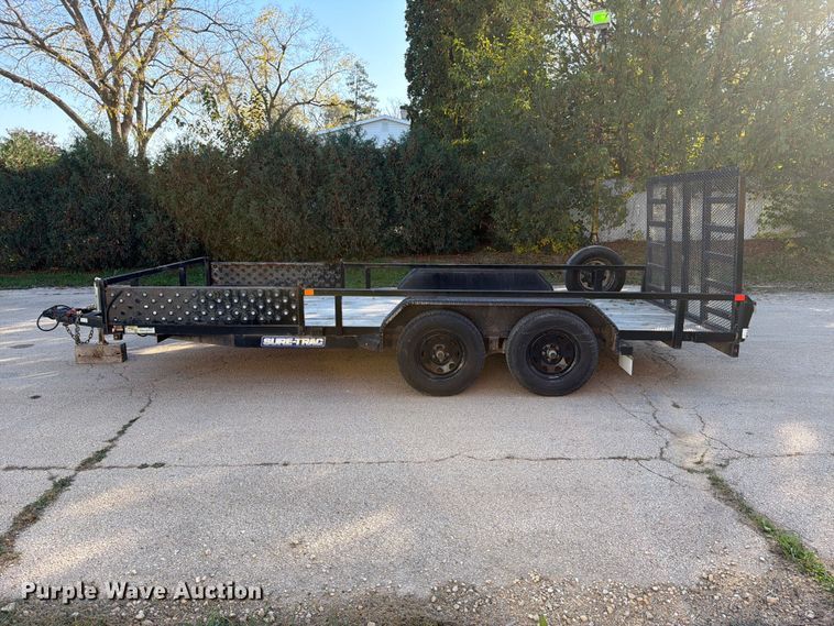 image for item FJ2066 2022 Sure-Trac ST8216TATTV-B-070 utility trailer