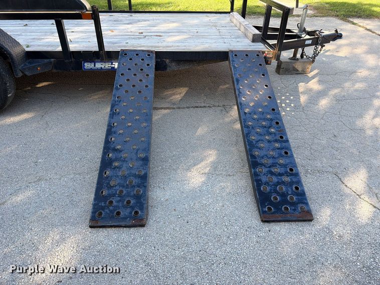 image for item FJ2066 2022 Sure-Trac ST8216TATTV-B-070 utility trailer