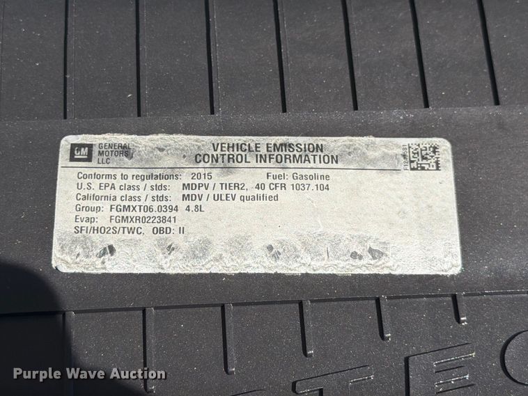 image for item FK4577 2015 Chevrolet Express 2500 van