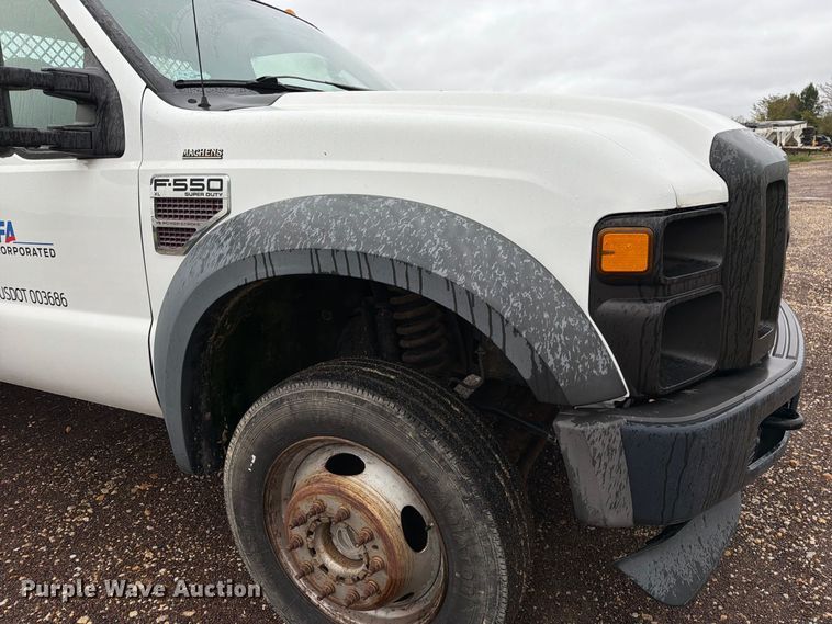 image for item FM6546 2008 Ford F550 Super Duty XL flatbed truck