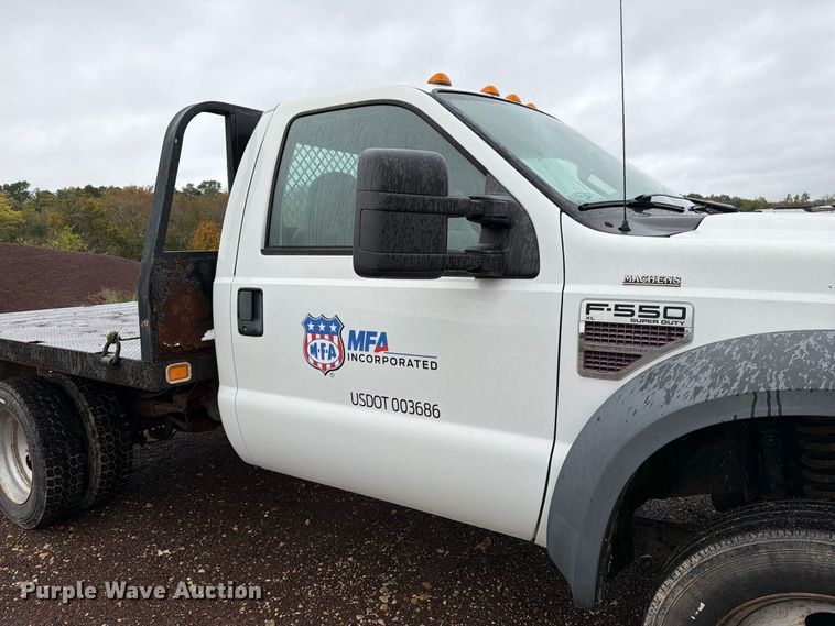 image for item FM6546 2008 Ford F550 Super Duty XL flatbed truck