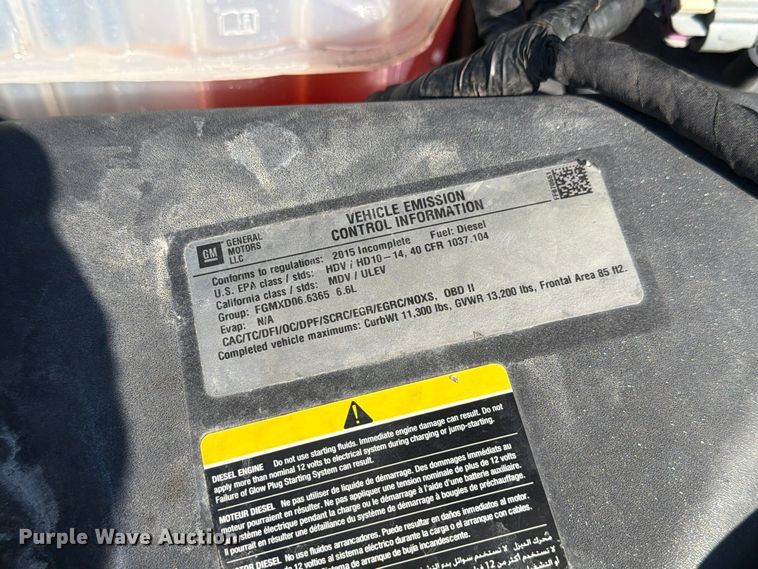 image for item FM6611 2015 Chevrolet Silverado 3500HD utility bed pickup truck