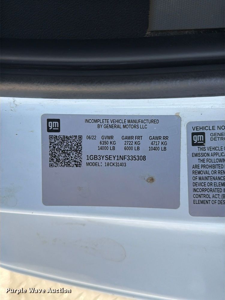image for item FM6612 2022 Chevrolet Silverado 3500HD utility bed pickup truck