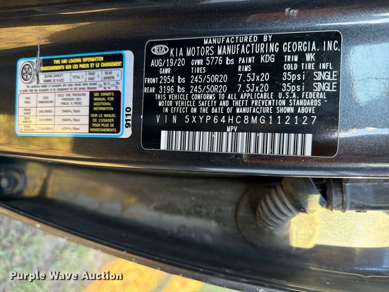 image for item FM8022 2021 KIA Telluride SUV