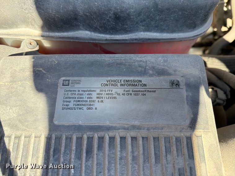 image for item FN2645 2015 GMC Sierra 2500HD Crew Cab pickup truck