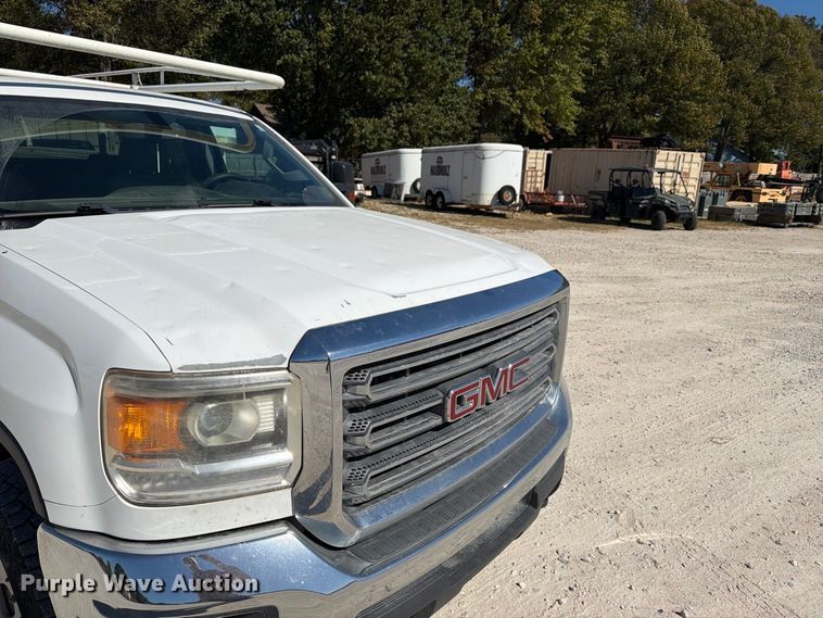 image for item FN2648 2016 GMC Sierra 2500HD Crew Cab utility bed pickup truck