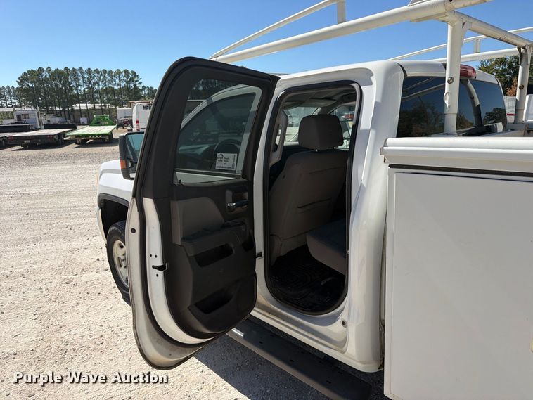 image for item FN2648 2016 GMC Sierra 2500HD Crew Cab utility bed pickup truck
