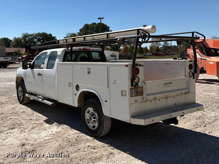image for item FN2649 2012 GMC Sierra 2500HD Ext. Cab utility bed pickup truck