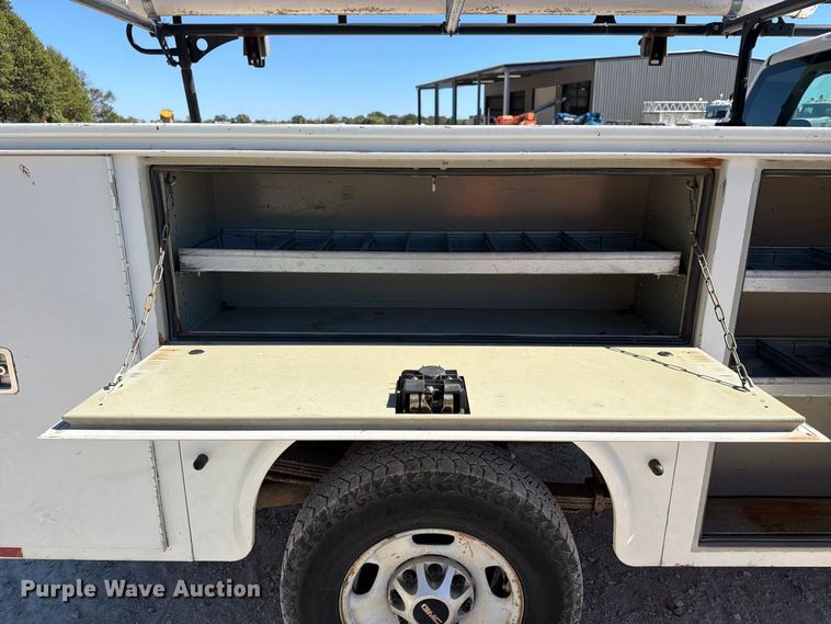 image for item FN2649 2012 GMC Sierra 2500HD Ext. Cab utility bed pickup truck