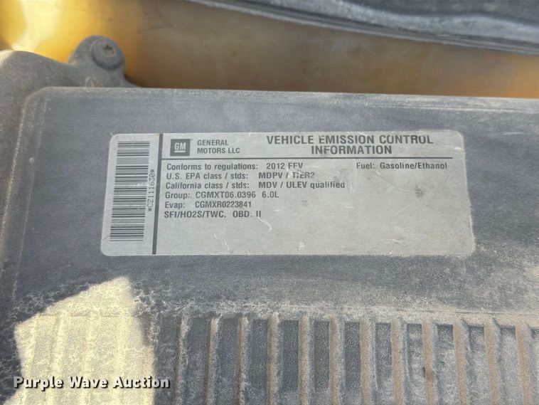 image for item FN2649 2012 GMC Sierra 2500HD Ext. Cab utility bed pickup truck