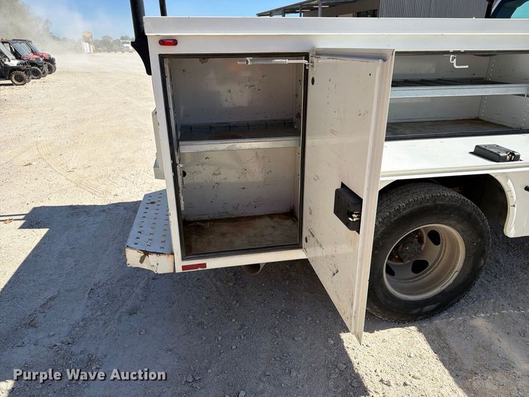 image for item FN2650 2013 GMC Sierra 3500HD Crew Cab utility bed pickup truck