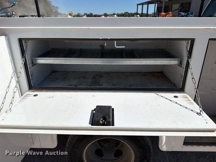 image for item FN2650 2013 GMC Sierra 3500HD Crew Cab utility bed pickup truck