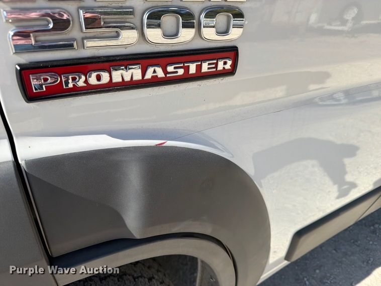 image for item FN2652 2018 RAM Promaster 2500 delivery van