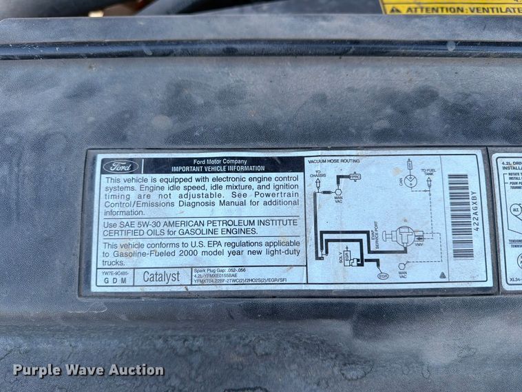 image for item FN2676 2000 Ford F150 pickup truck