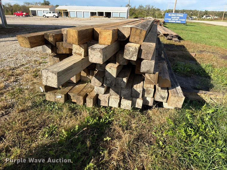 image for item FN5940 Approx. 71 5' x 5' wood beams