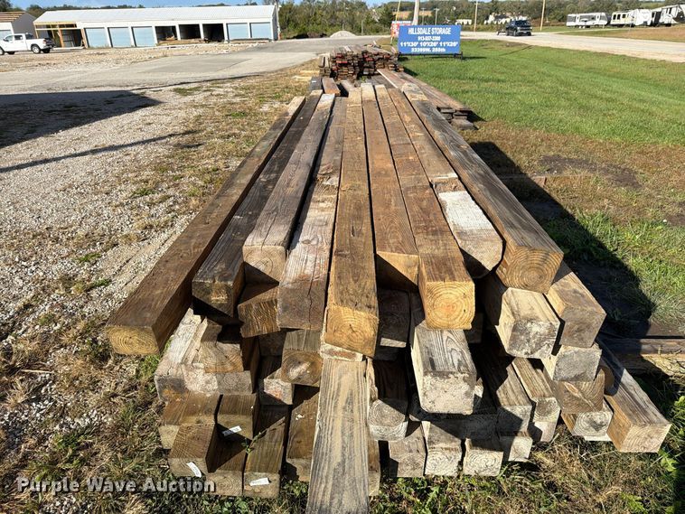 image for item FN5940 Approx. 71 5' x 5' wood beams