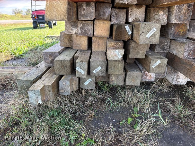 image for item FN5940 Approx. 71 5' x 5' wood beams