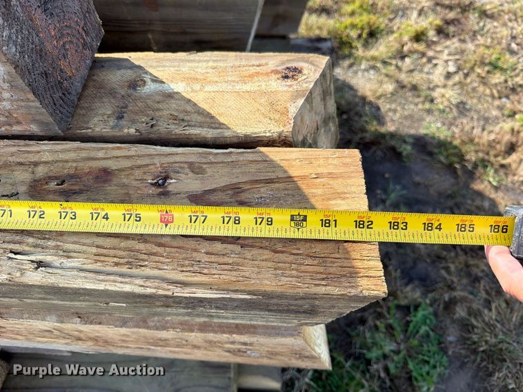 image for item FN5940 Approx. 71 5' x 5' wood beams
