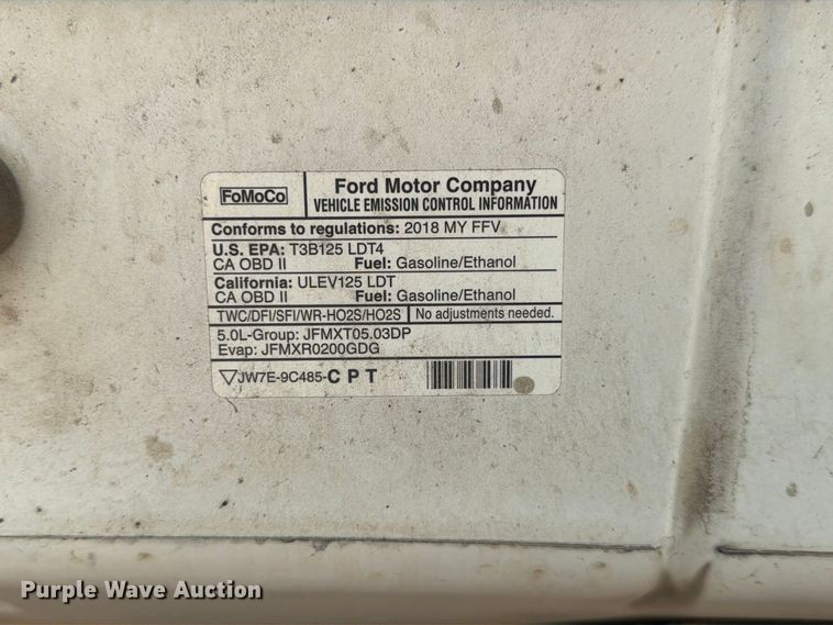 image for item FP3163 2018 Ford F150 Crew Cab pickup truck