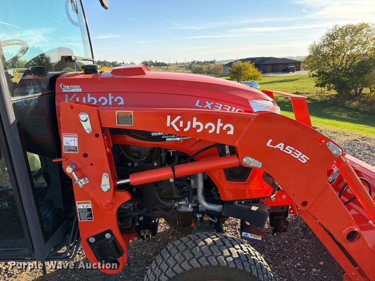 image for item FP3190 2021 Kubota LX3310 MFWD tractor