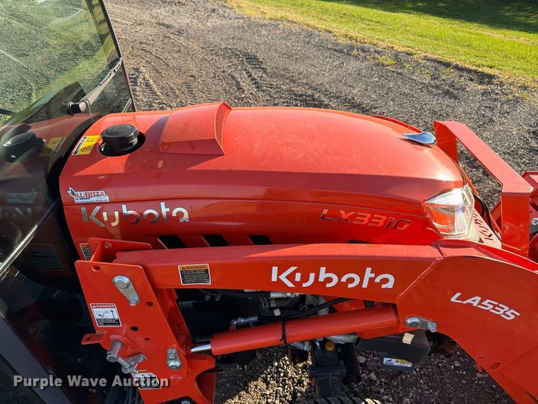 image for item FP3190 2021 Kubota LX3310 MFWD tractor