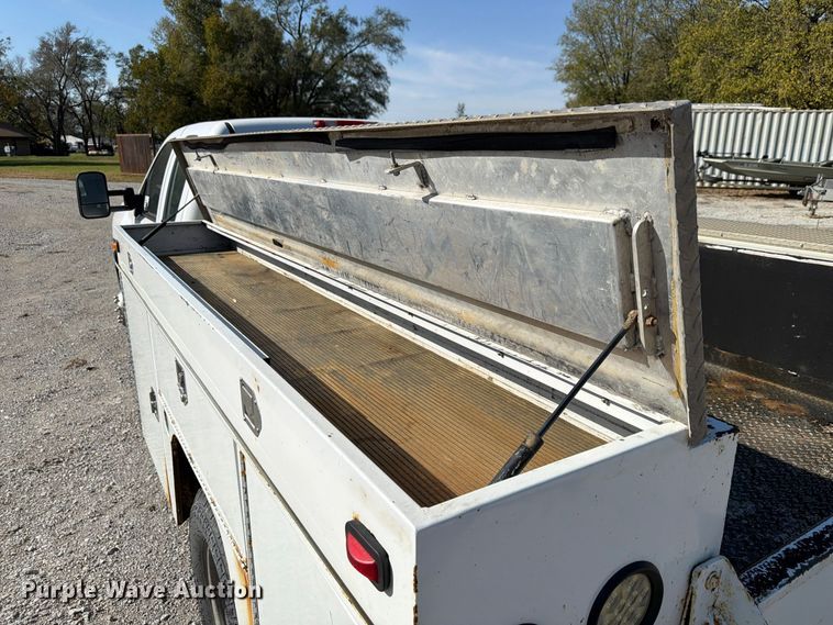 image for item FP3193 2013 Chevrolet Silverado 3500HD Ext. Cab utility bed pickup truck
