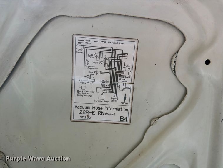 image for item FP4075 1992 Toyota Tacoma pickup truck