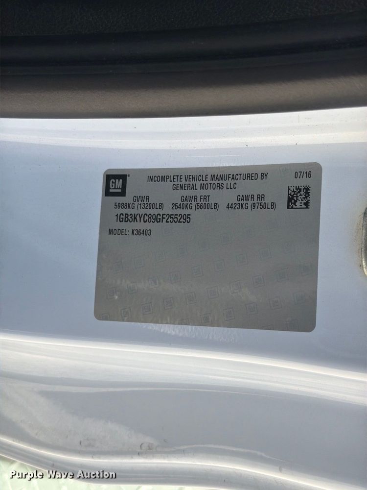 image for item FT6447 2016 Chevrolet Silverado 3500HD utility bed pickup truck