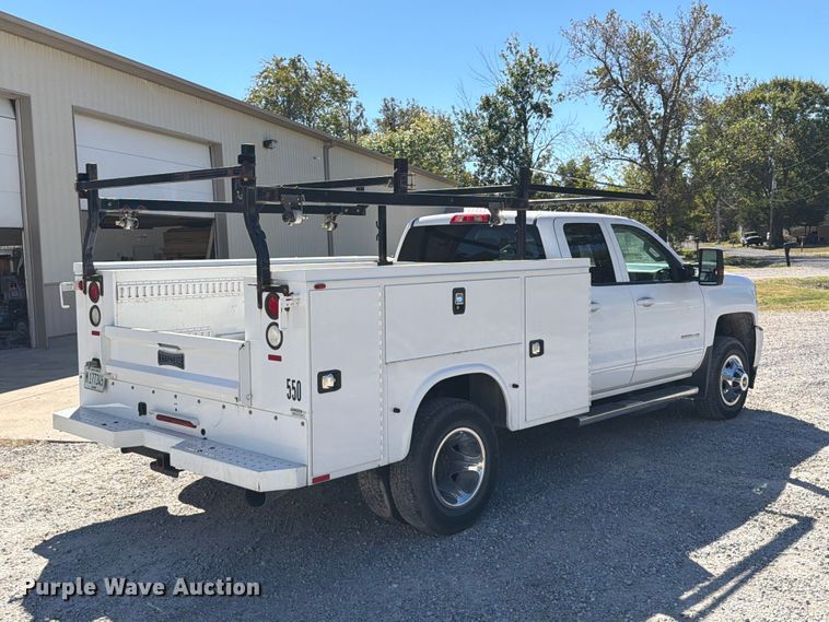 image for item FT6449 2017 Chevrolet Silverado 3500HD Crew Cab utility bed pickup truck