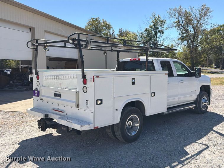 image for item FT6455 2017 Chevrolet Silverado 3500HD Crew Cab utility bed pickup truck