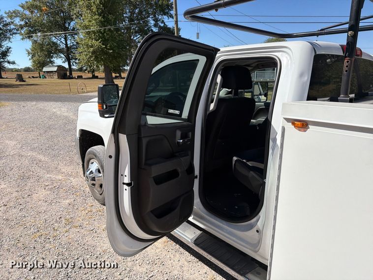 image for item FT6455 2017 Chevrolet Silverado 3500HD Crew Cab utility bed pickup truck