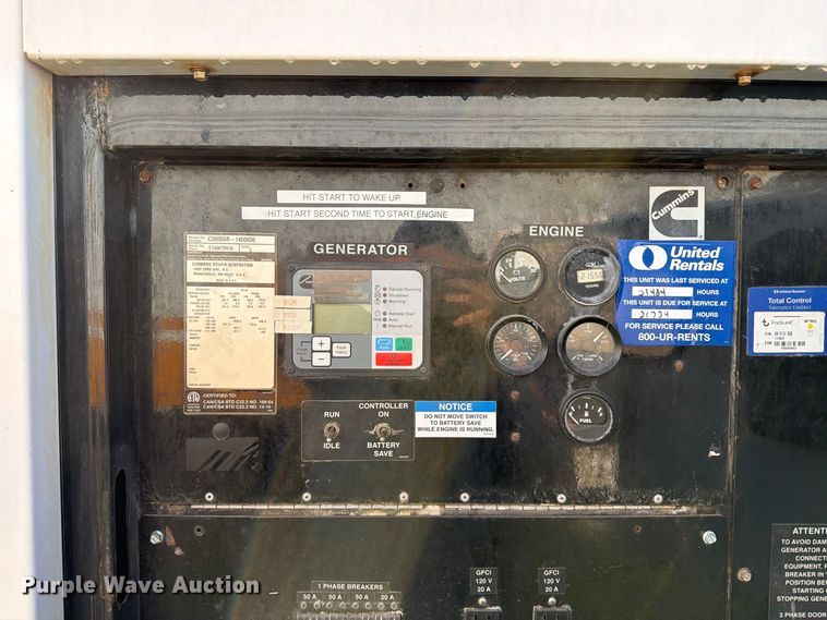 image for item FT6496 2014 Cummins C300D6R-1400800 generator