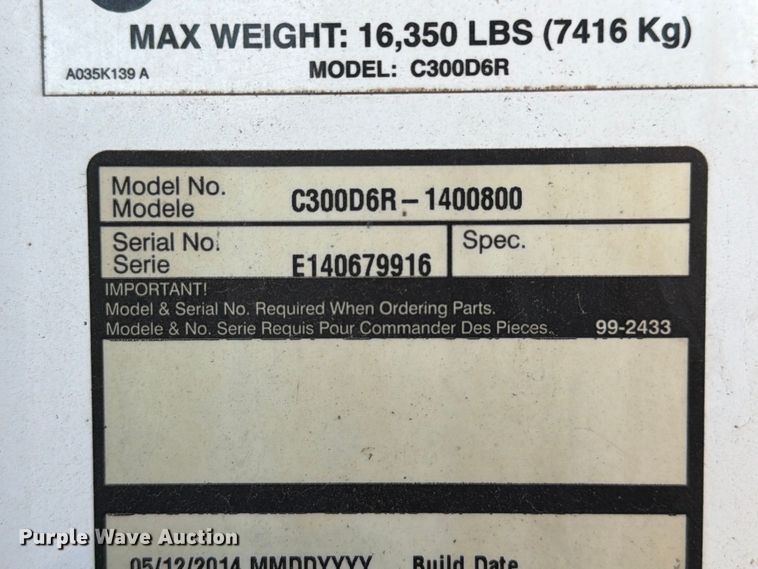 image for item FT6496 2014 Cummins C300D6R-1400800 generator