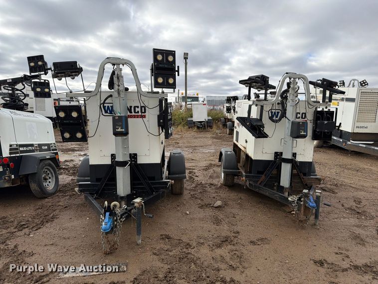 image for item FT6930 (2) 2023 Wanco WSP25 T4F light towers