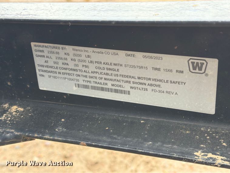 image for item FT6930 (2) 2023 Wanco WSP25 T4F light towers