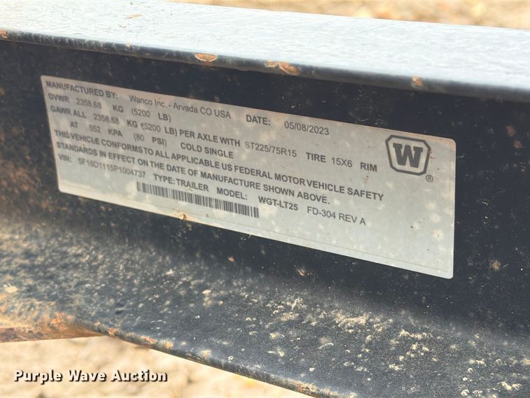 image for item FT6930 (2) 2023 Wanco WSP25 T4F light towers