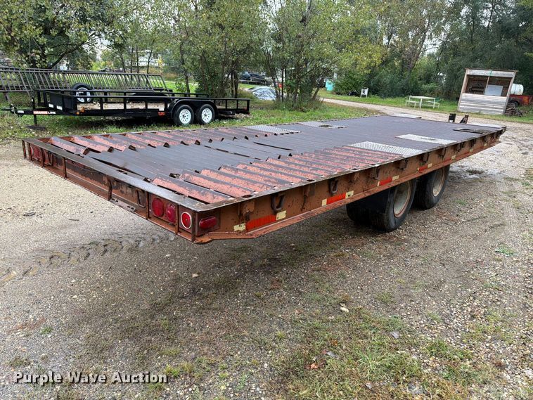 image for item FT6944 1978 Miller OTH tilt deck equipment trailer